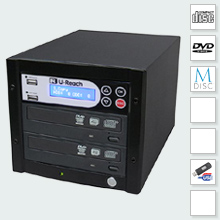 CopyBox 1 Pro Duplicator - small standalone cd dvd duplicator simple disc duplication system